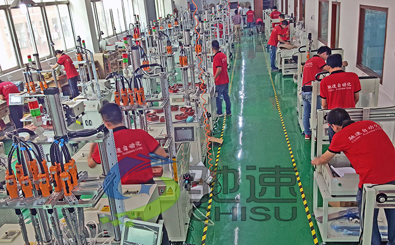 自動(dòng)鎖螺絲機(jī)組裝車間